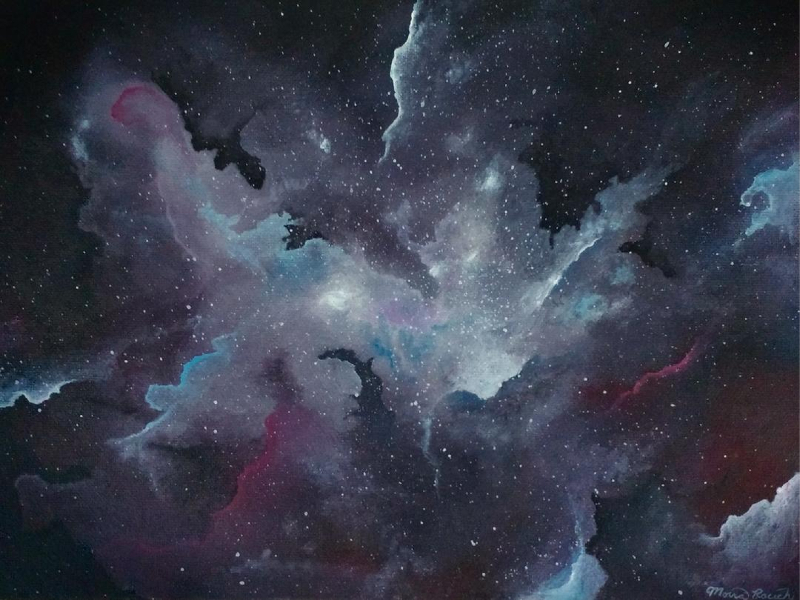 Painting of a nebula