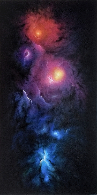 Painting of a nebula