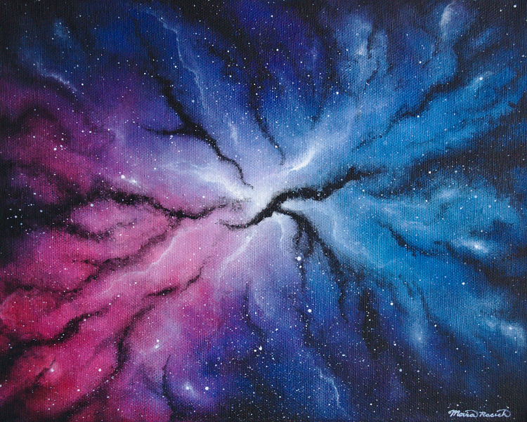 Painting of a nebula
