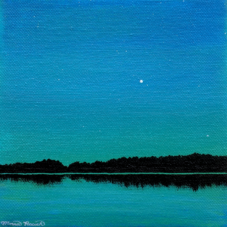 Painting of Venus over water