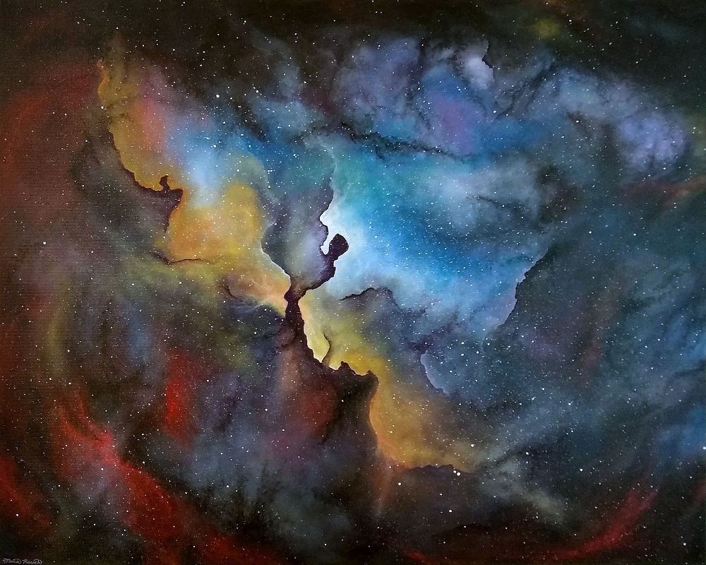 Painting of a nebula